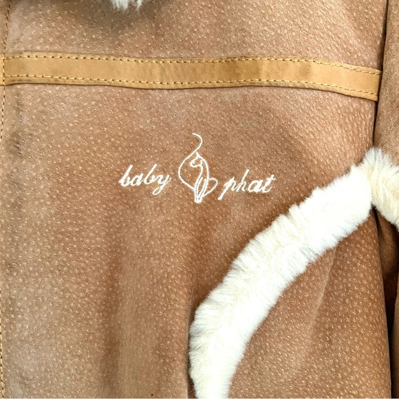 *SOLD* Vintage Y2K Leather Bomber Jacket w/ Faux Shearling … - Picture 7 of 13